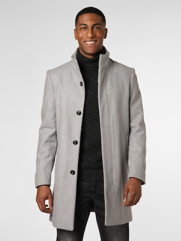 Finshley & Harding London Between-Seasons Coat 'Freeman' in Grey: front