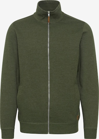 BLEND Zip-Up Hoodie 'Alio' in Green: front