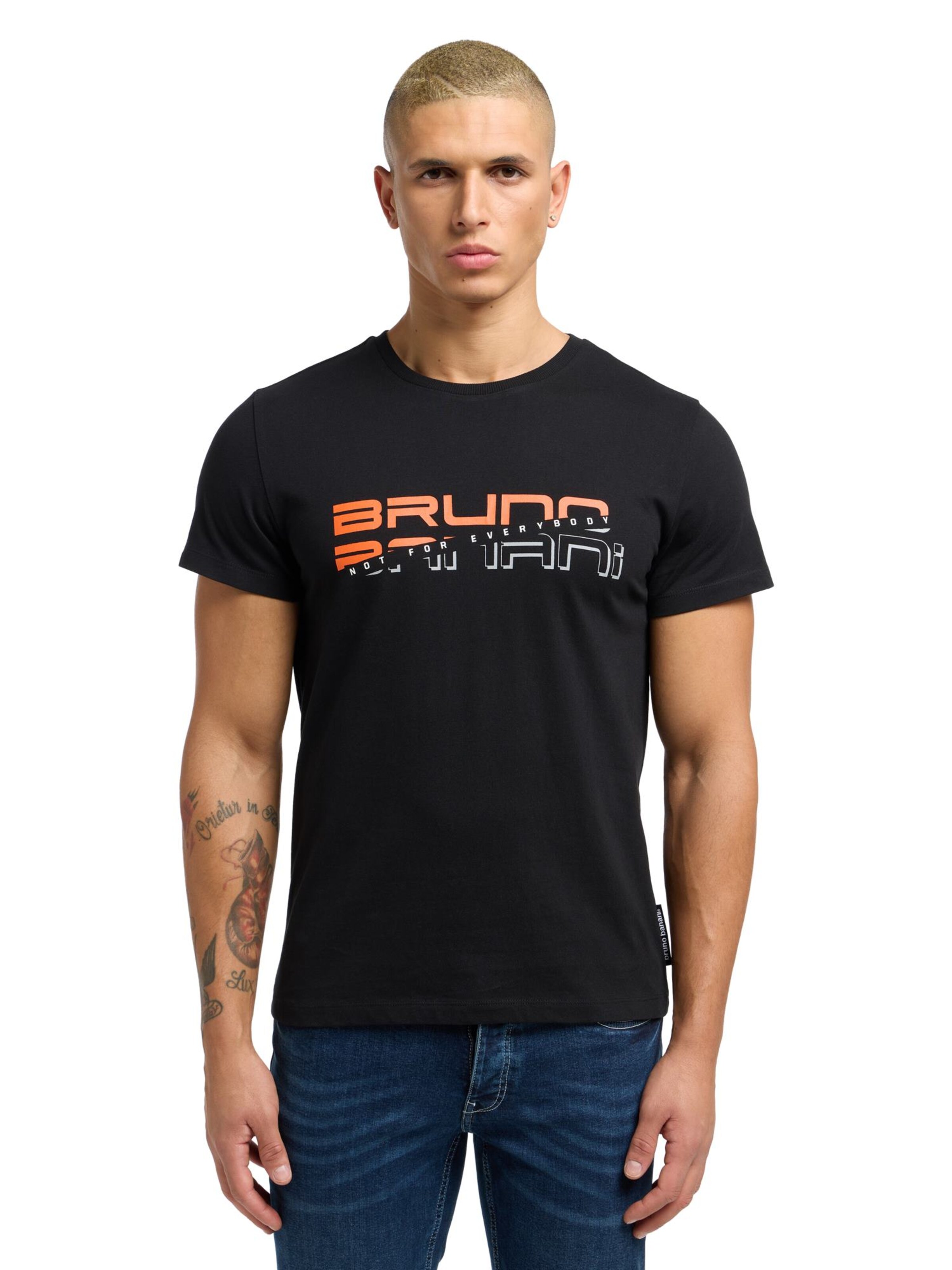 T-Shirt 'Conrad' Bruno Banani en noir : devant