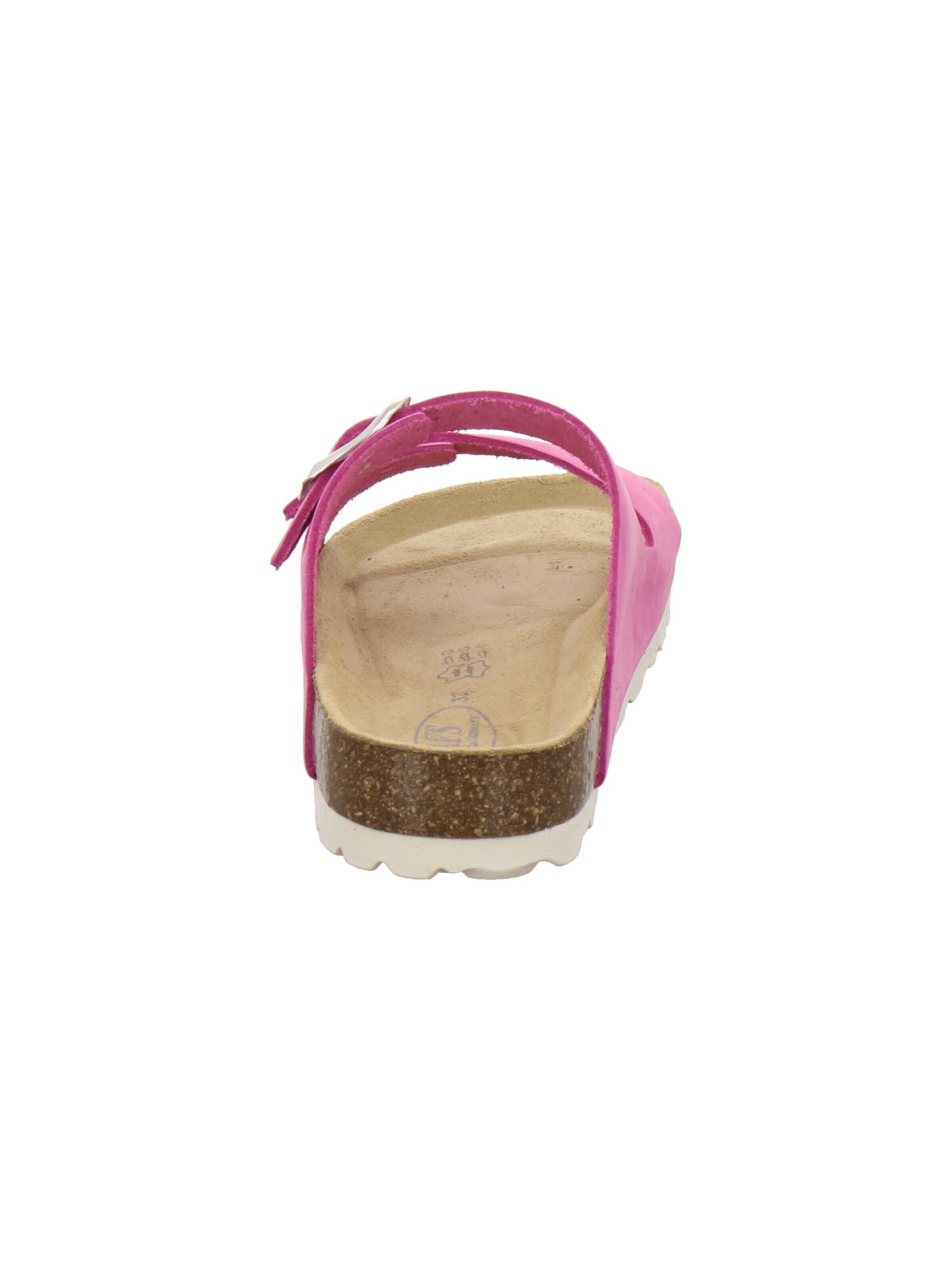 Sandales 'Mädchen Pantolette Zweischnaller fuchsia' AFS-Schuhe en rose