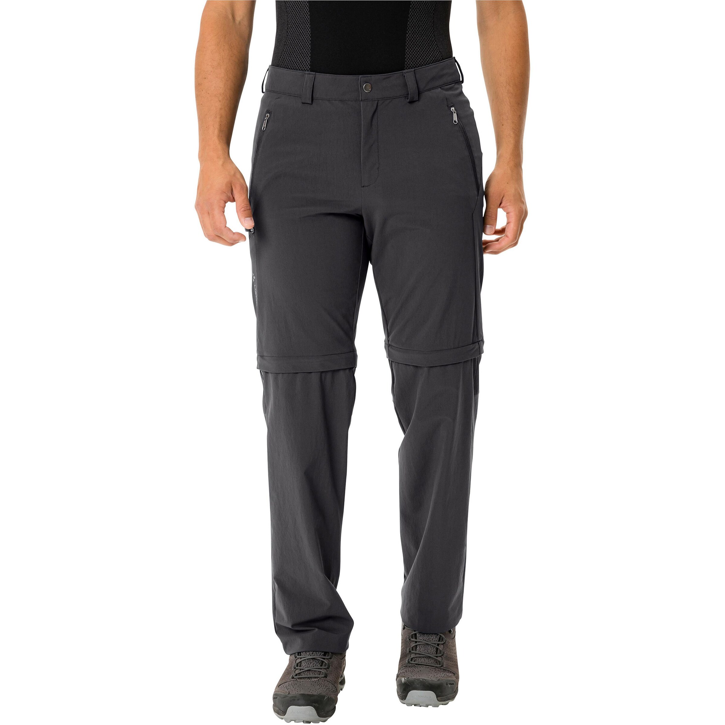 VAUDE Regular Outdoor trousers 'Farley' in Black: front