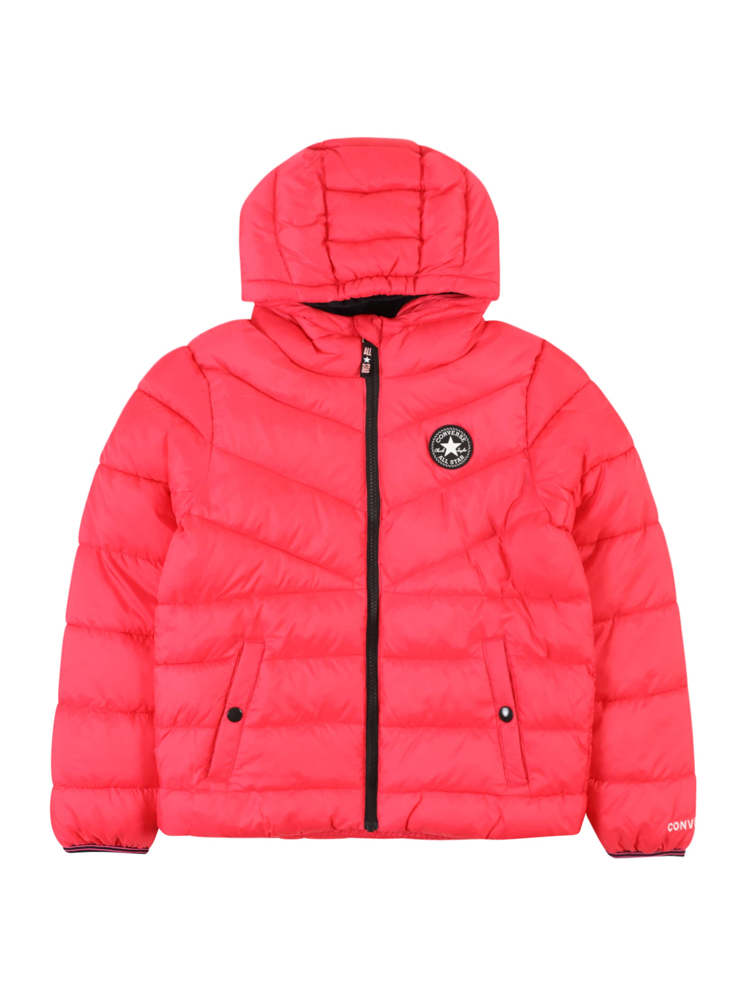 CONVERSE Φθινοπωρινό και ανοιξιάτικο μπουφάν σε ροζ: μπροστά