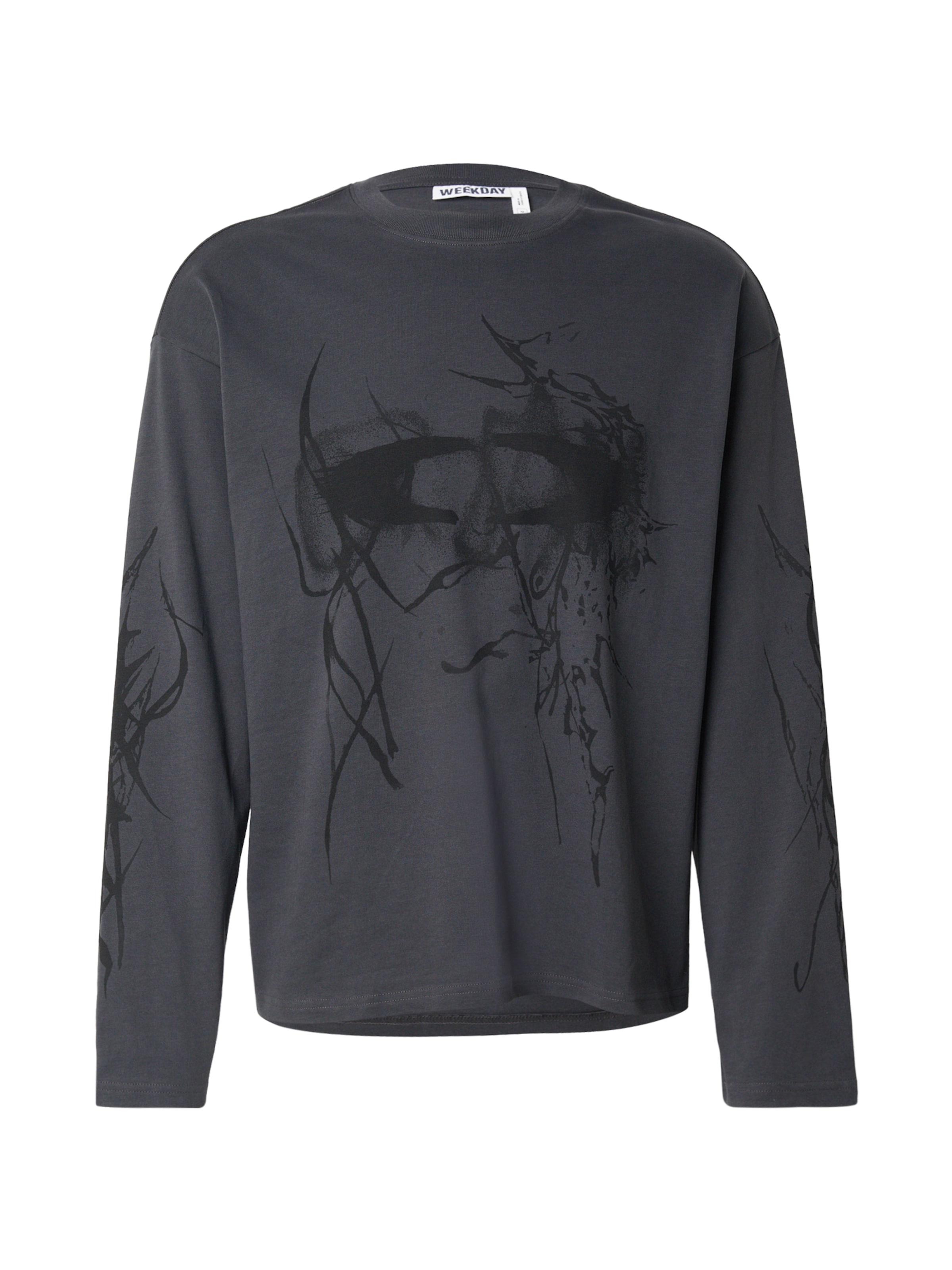 pilka WEEKDAY Marškinėliai: priekis