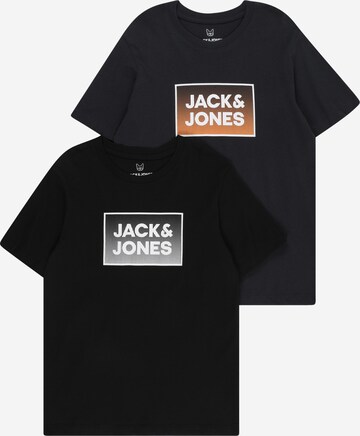 Jack & Jones Junior T-Shirt 'STEEL' in Blau: predná strana