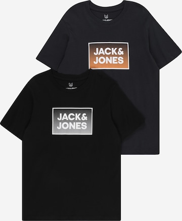 T-Shirt 'STEEL' Jack & Jones Junior en bleu : devant