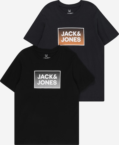 Jack & Jones Junior Camiseta 'STEEL' en marino / coral / negro / blanco, Vista del producto