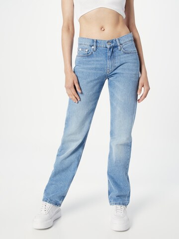 Calvin Klein Jeans Обычный Джинсы 'LOW RISE STRAIGHT' в Синий: спереди