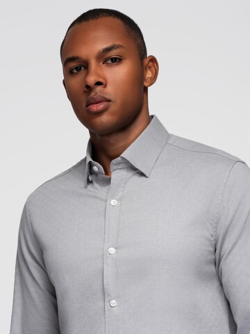 Ombre Slim fit Overhemd 'OM-SHCS-0175' in Grijs