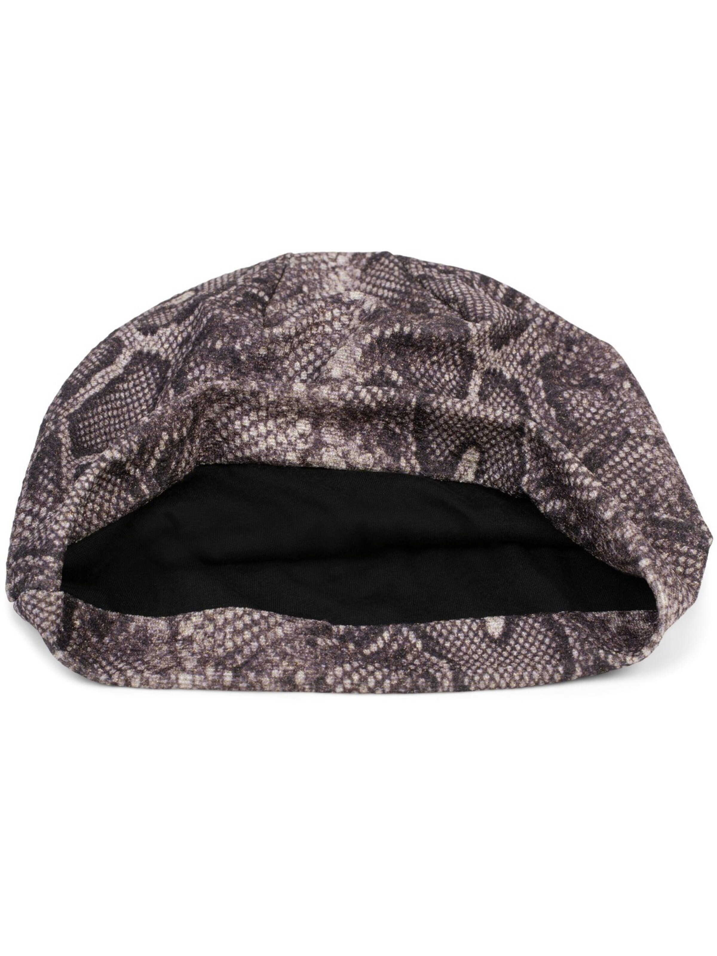 styleBREAKER Mütze 'Beanie Mütze Glitzer Schlangen Muster'‌‌‌‌ in Braun