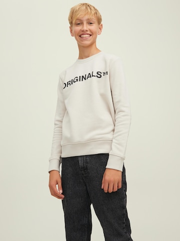 Jack & Jones Junior Sweatshirt 'Clean' in Grey: front