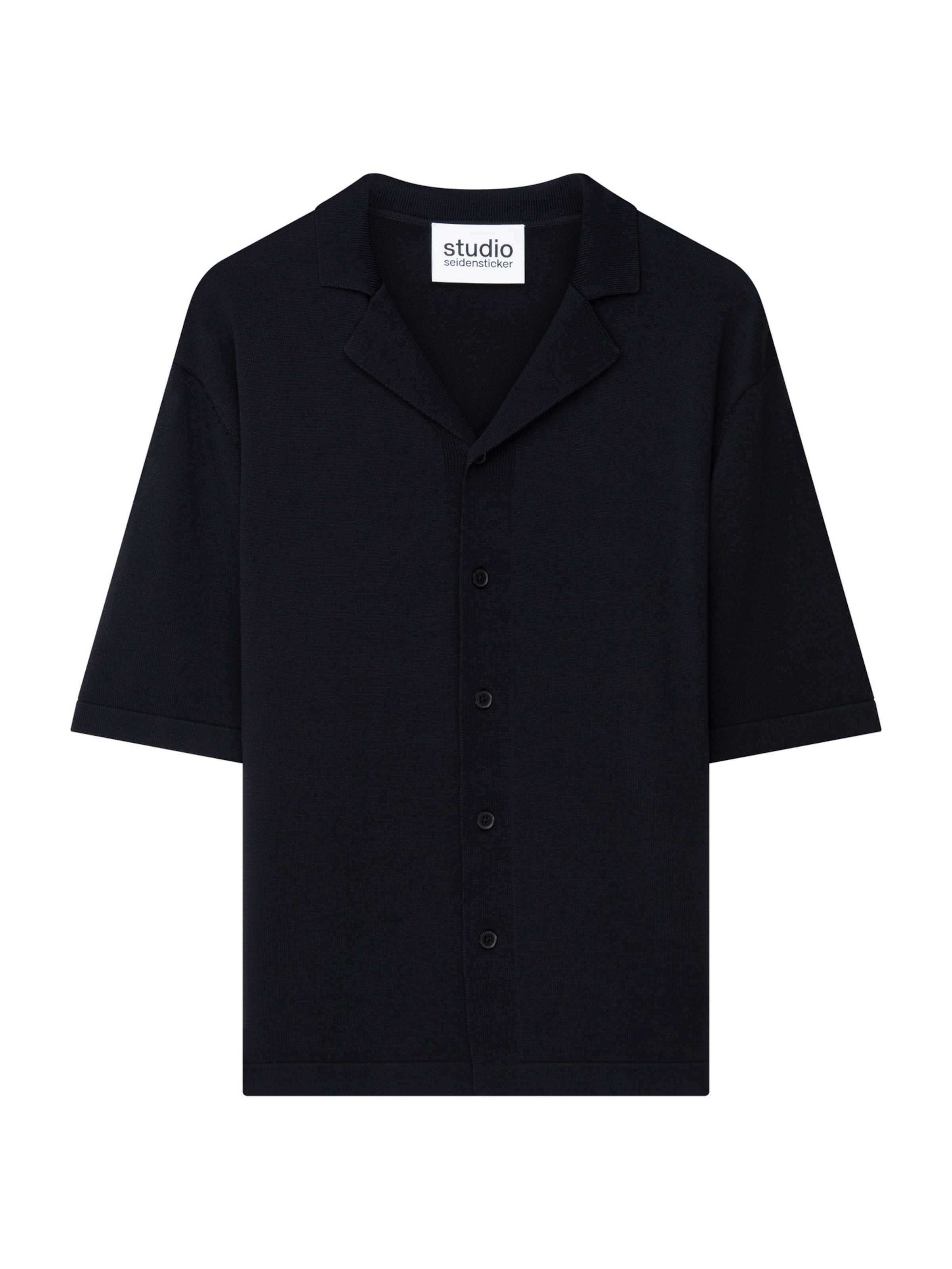 Studio Seidensticker Regular fit Knit Cardigan 'Resort' in Black: front