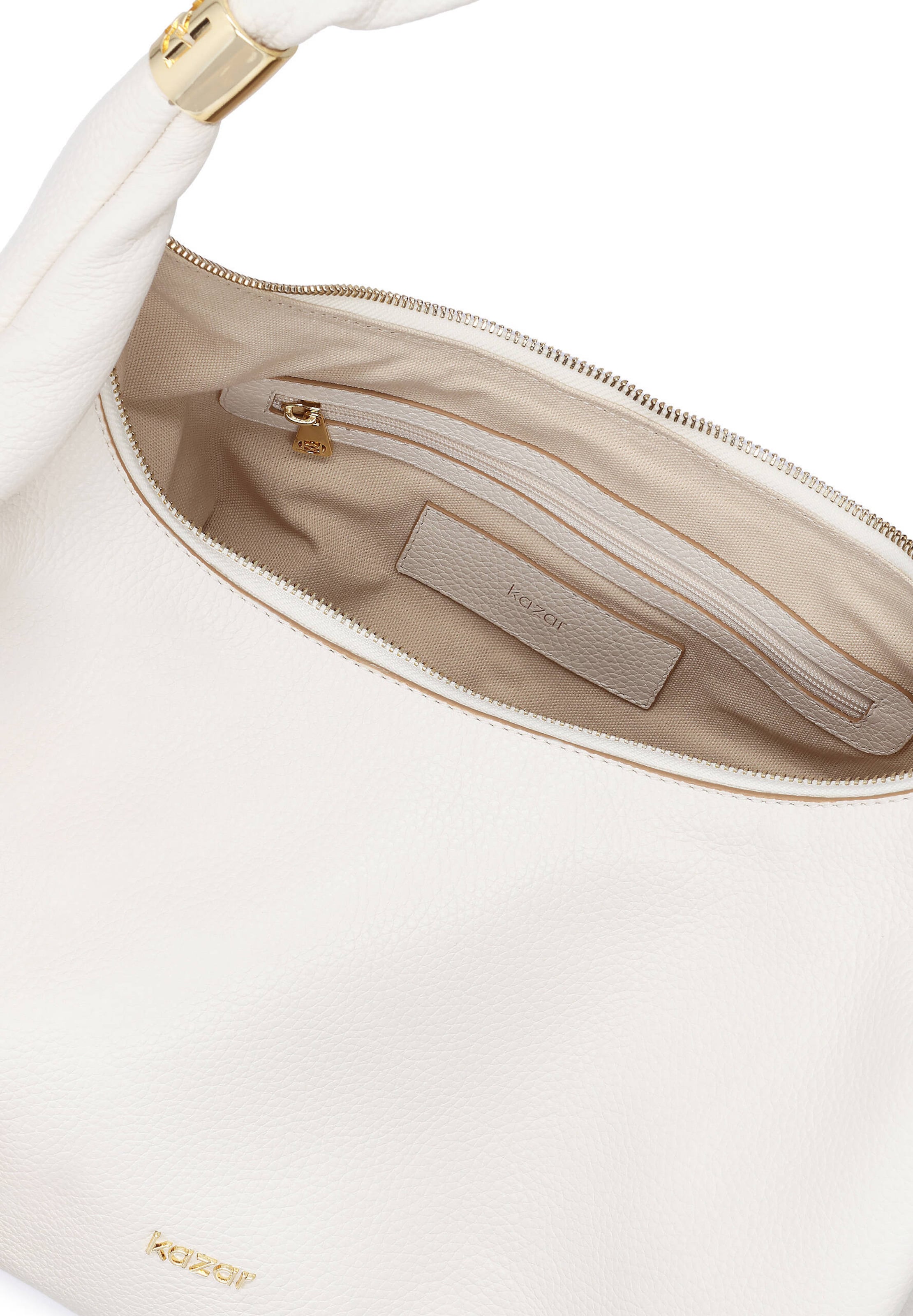 Borsa a spalla di Kazar in bianco