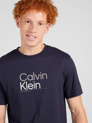 T-Shirt Calvin Klein en bleu