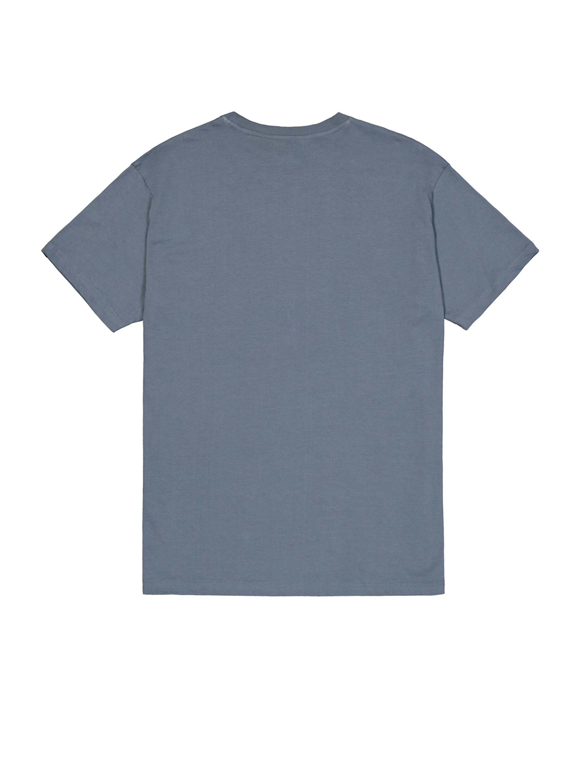 ALPHA INDUSTRIES Shirt 'Basic Mid Logo'‌‌‌‌‌‌ in Blau