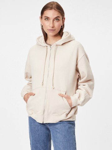 Cotton On Zip-Up Hoodie in Grey: front