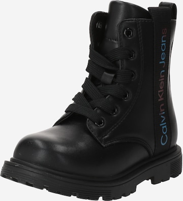 Bottes Calvin Klein Jeans en noir : devant