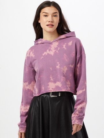 Urban Classics Sweatshirt in Purple: front