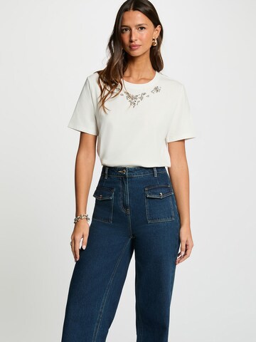 Maglietta '261-DMARE' di Morgan in bianco: frontale