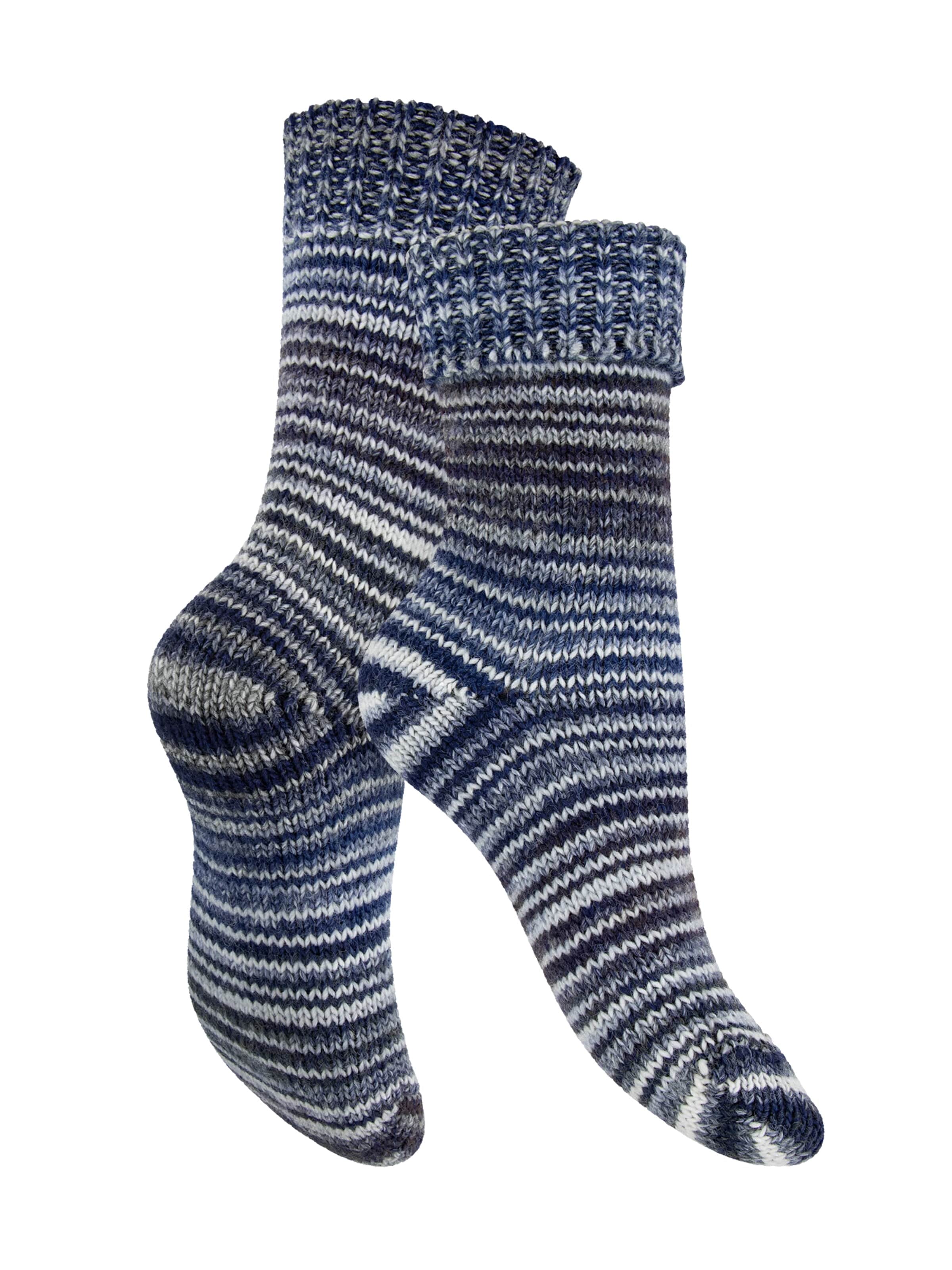 celodoro Socks 'Mouline' in Blue: front