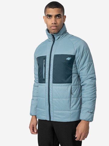 4F Outdoorjas in Blauw: voorkant