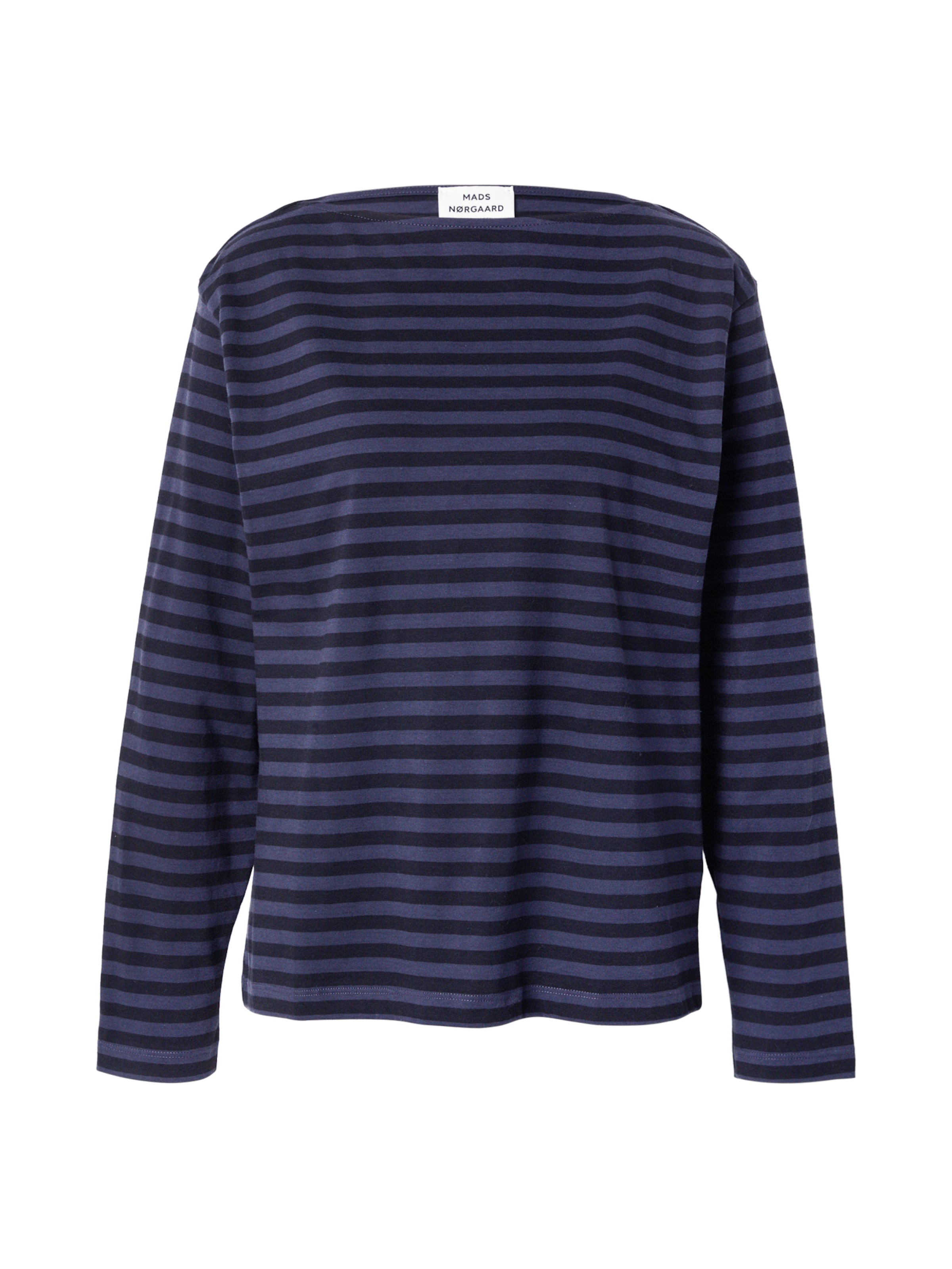 MADS NORGAARD COPENHAGEN Shirts 'Single Silke' i blå: forside