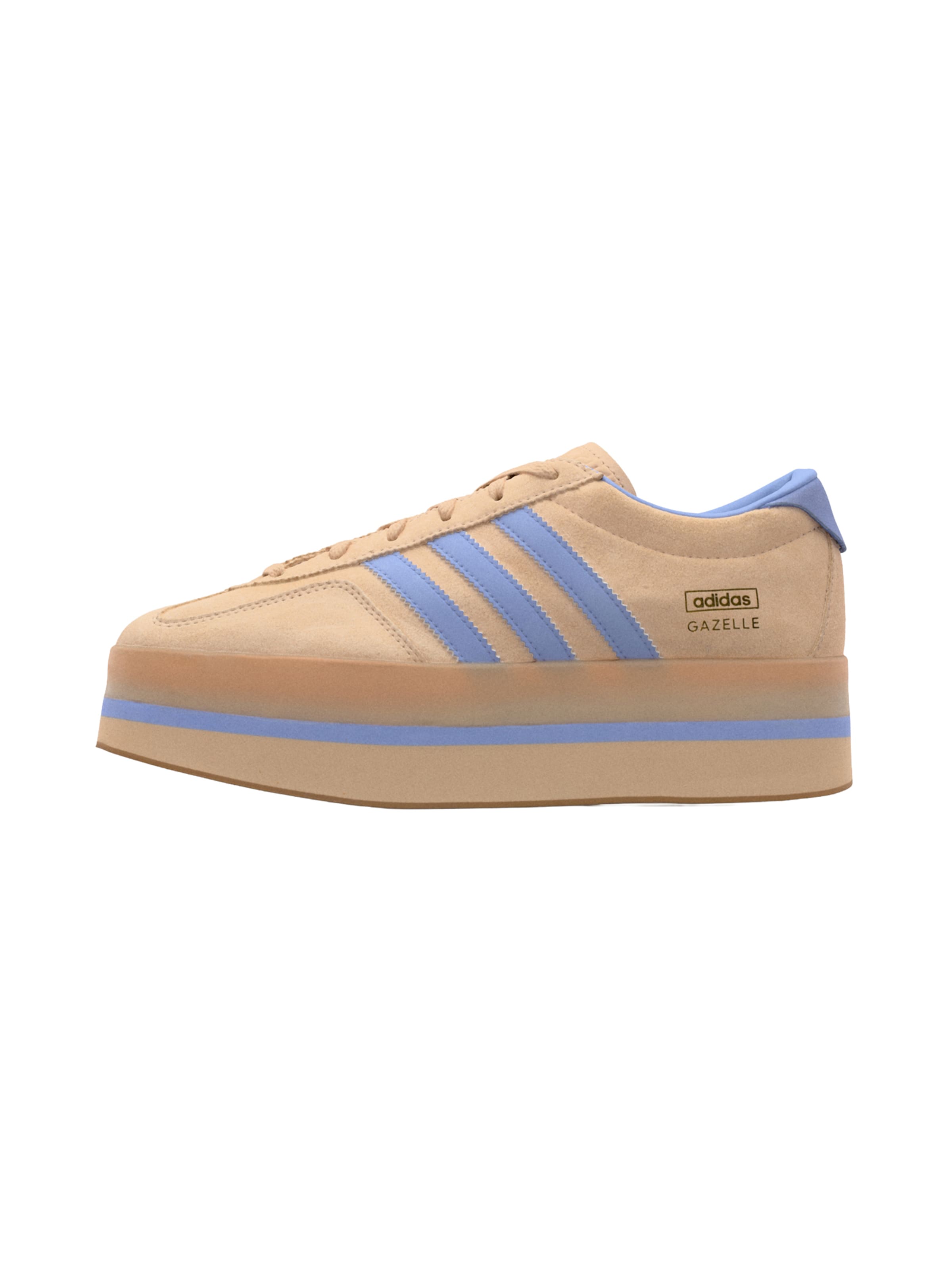 ADIDAS ORIGINALS - Sapatilhas baixas 'GAZELLE STACK' em bege: frente