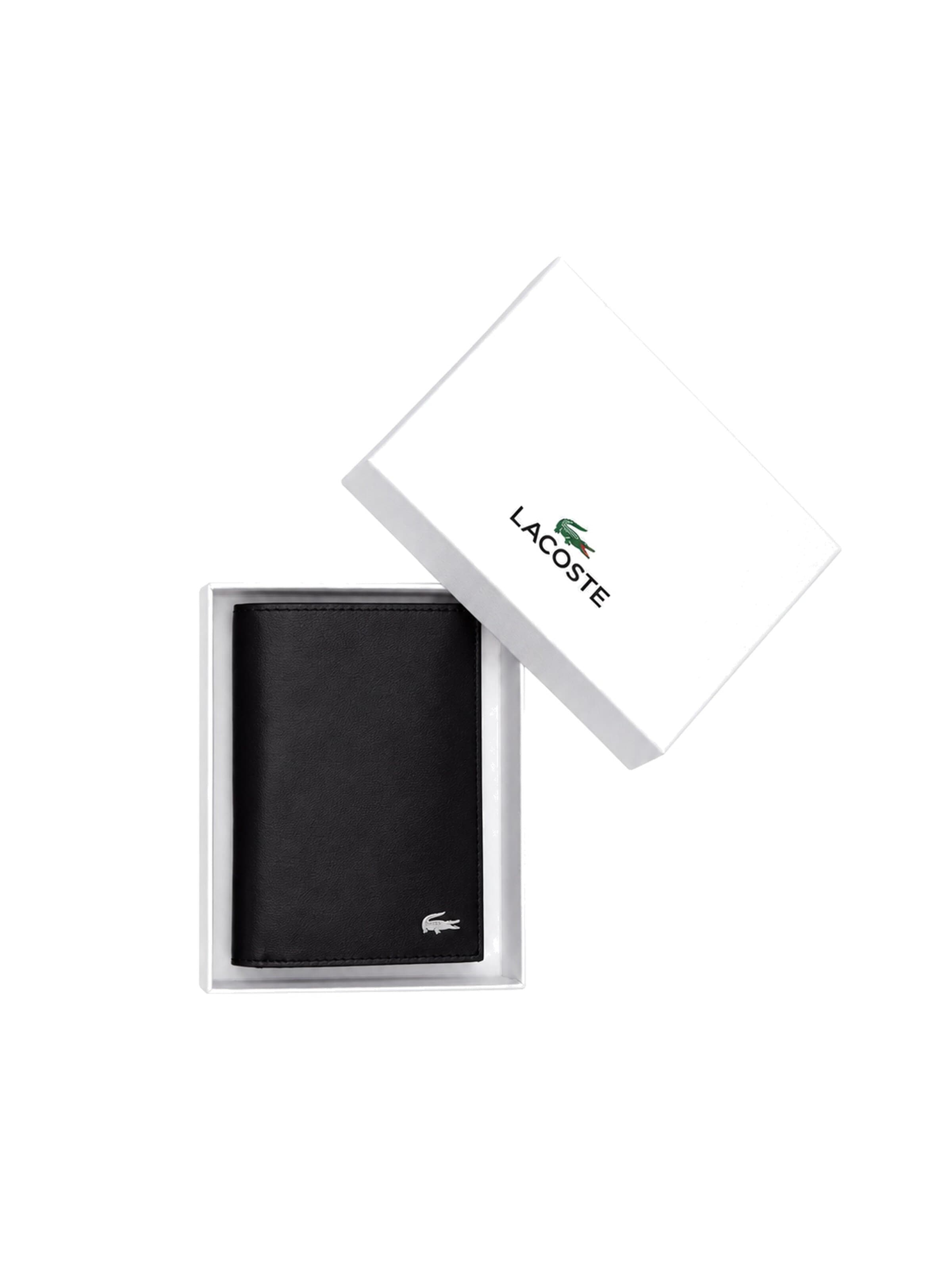 LACOSTE Portmonetka 'Fitzgerald en cuir' w kolorze czarny