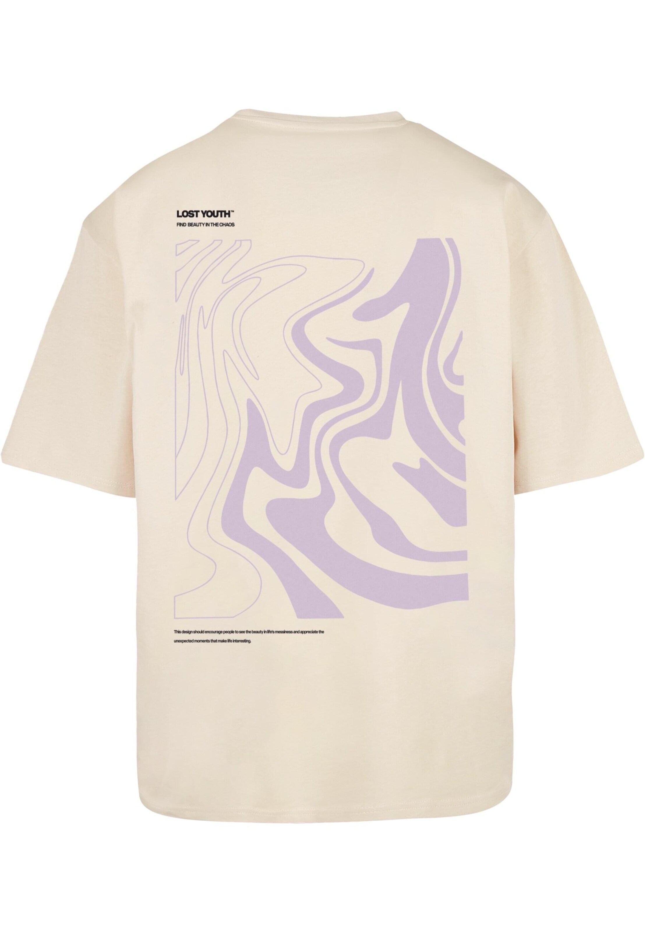 Maglietta 'Chaos' di Lost Youth in beige