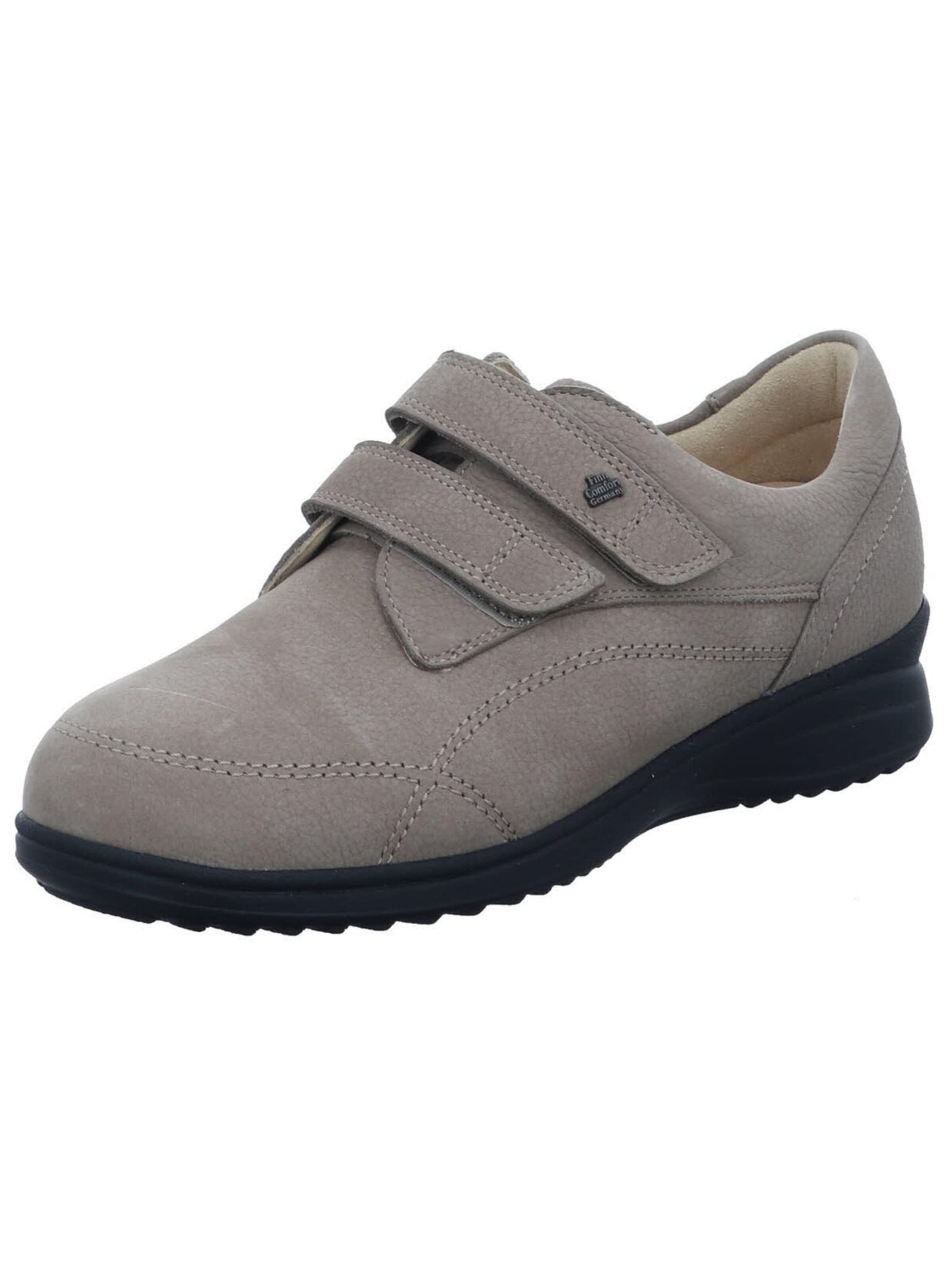 Finn Comfort Slip-in 'Slipper Damen 96522 419345 Echtleder in grau' i grå: framsida