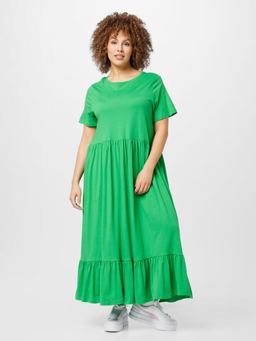 žalia ONLY Carmakoma Suknelė 'MAY': priekis