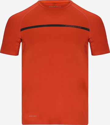 T-Shirt fonctionnel 'Serzo' ENDURANCE en orange : devant