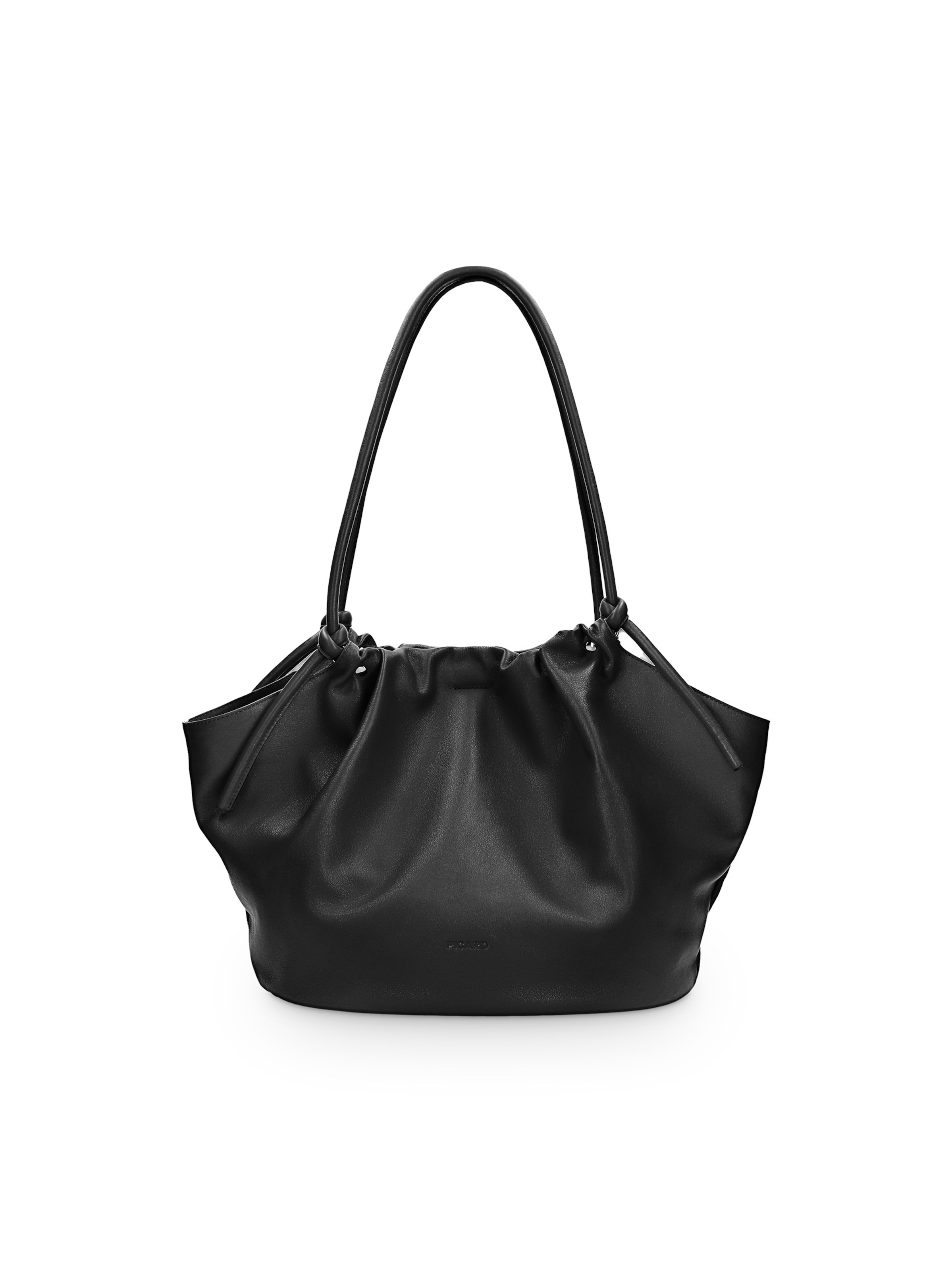 Picard Beuteltasche 'Dumpling' in Schwarz: Vorderseite