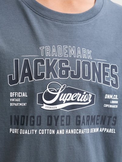 Tricou pe 140 Jack & Jones Junior pe bleumarin / safir / alb, Vizualizare produs