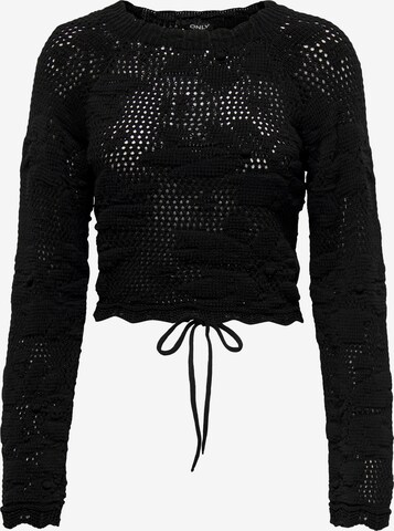 Pull-over 'Cille' ONLY en noir : devant