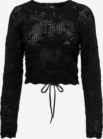 Pull-over 'Cille' ONLY en noir : devant