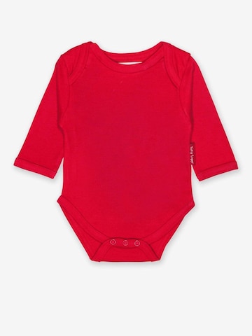 Toby Tiger Strampler/Body 'Bio-Baumwoll Baby Body in Rot'‌‌‌‌‌‌‌ in Rot: Vorderseite