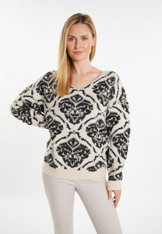 Pull-over 'Sivene' Usha en beige : devant