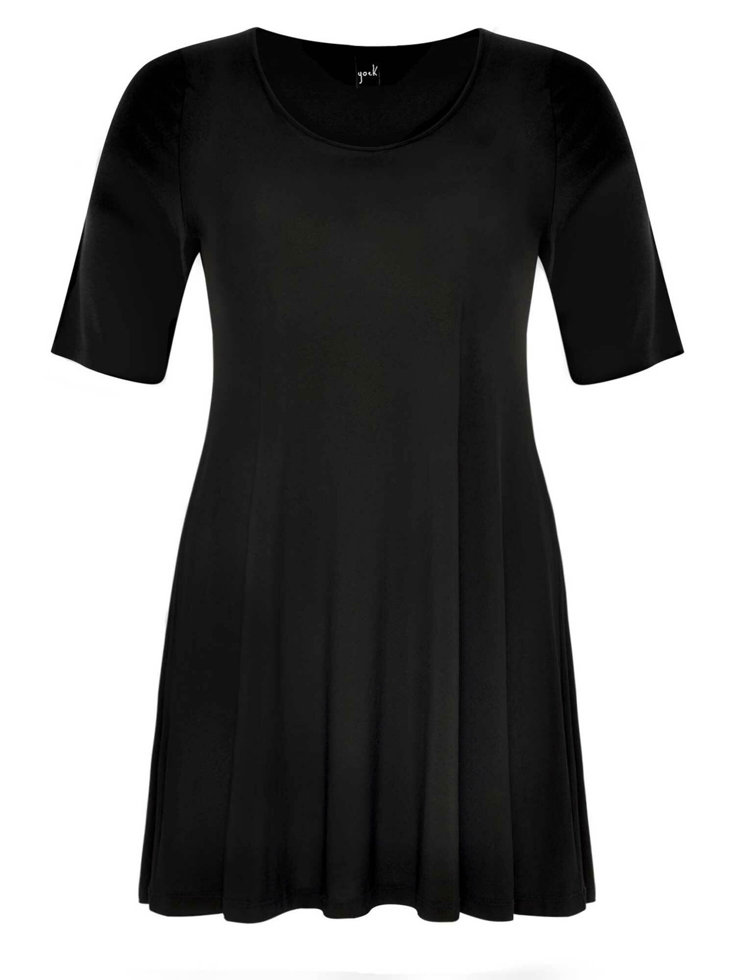 YOEK Shirt 'TESS' in Zwart: voorkant