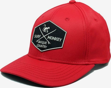 Surf Monkey - Boné desportivo em vermelho: frente