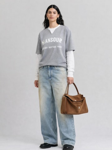 Mansour Shirts 'Double Sleeved Longsleeve Heather Grey' i grå: forside