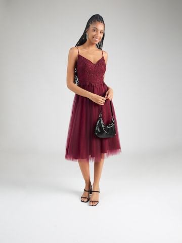 Robe de cocktail Laona en rouge