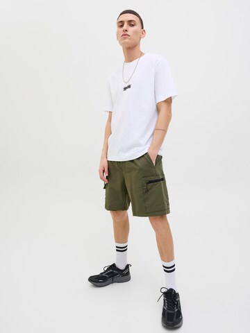 Loosefit Pantalon cargo 'JPSTJaiden Marcher' JACK & JONES en vert
