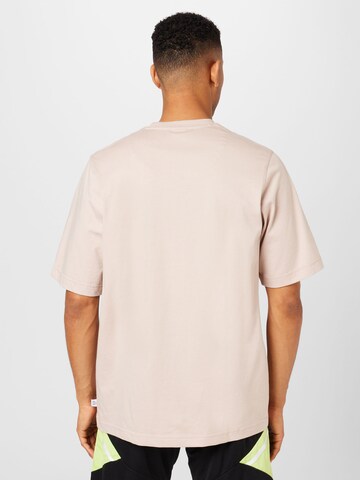 T-Shirt fonctionnel 'Lounge' ADIDAS SPORTSWEAR en marron