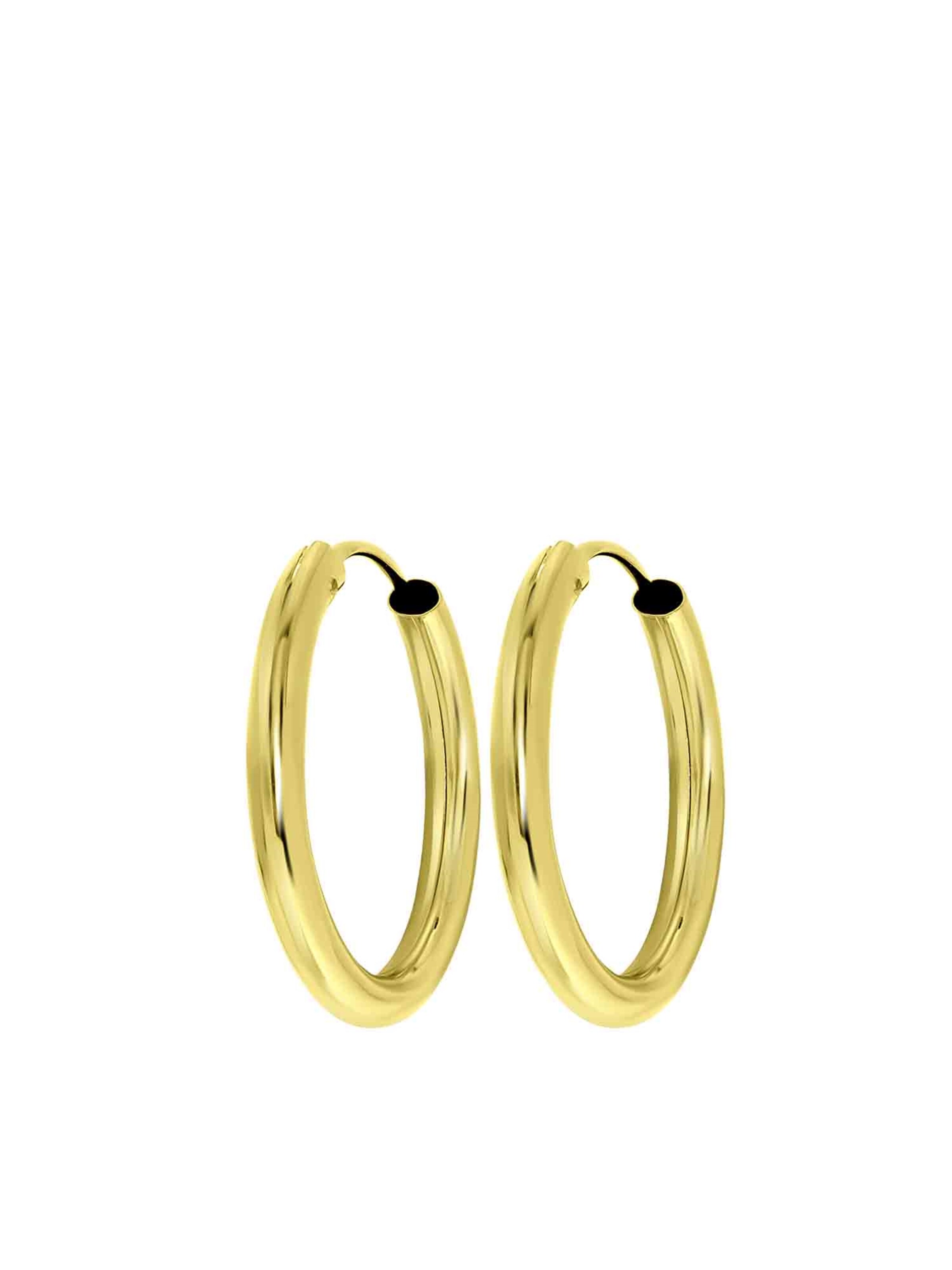 Lucardi Oorbellen 'Klassisch' in Goud: voorkant