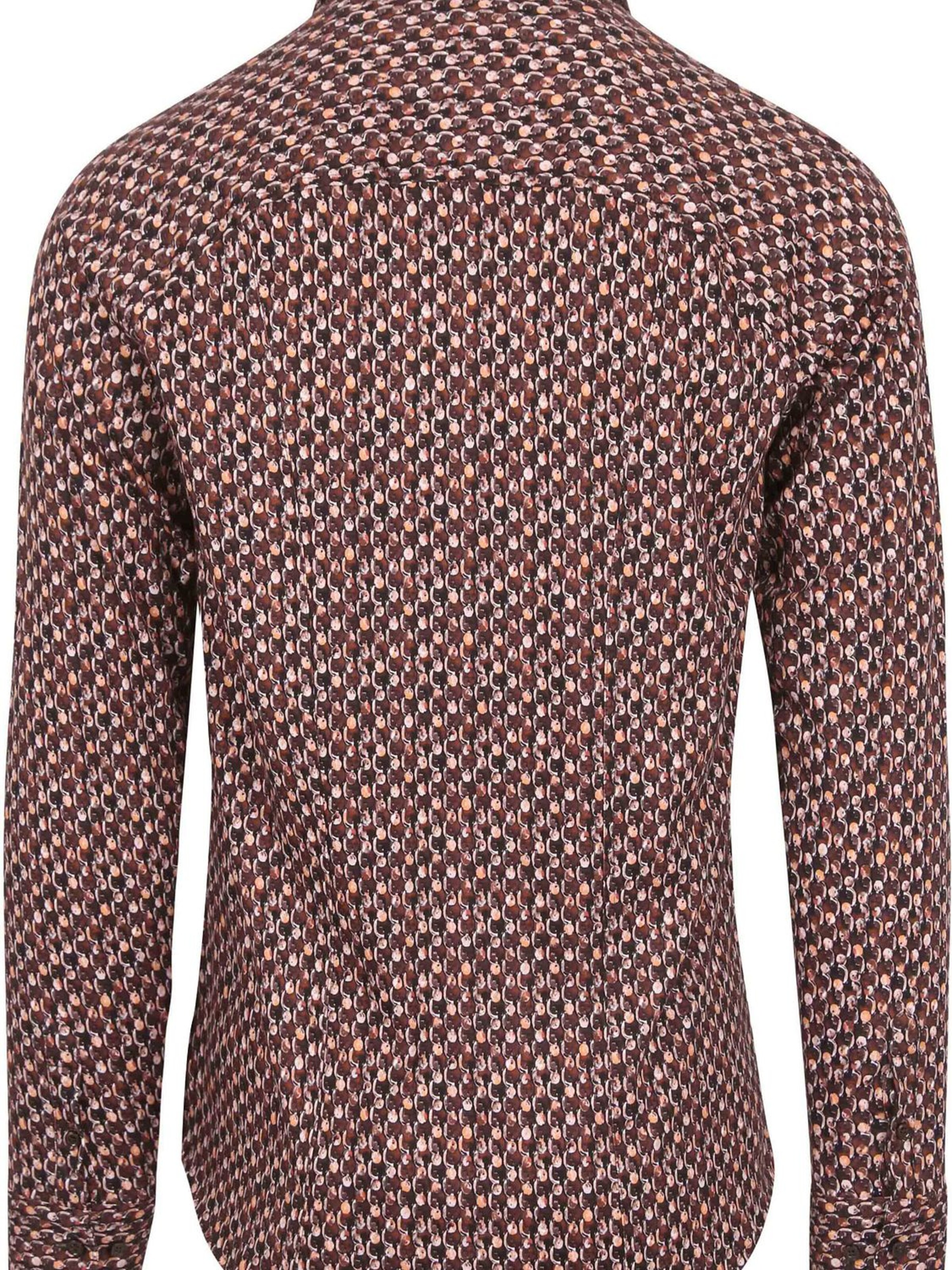 DESOTO Slim Fit Hemd‌‌‌‌‌‌‌‌ in Braun
