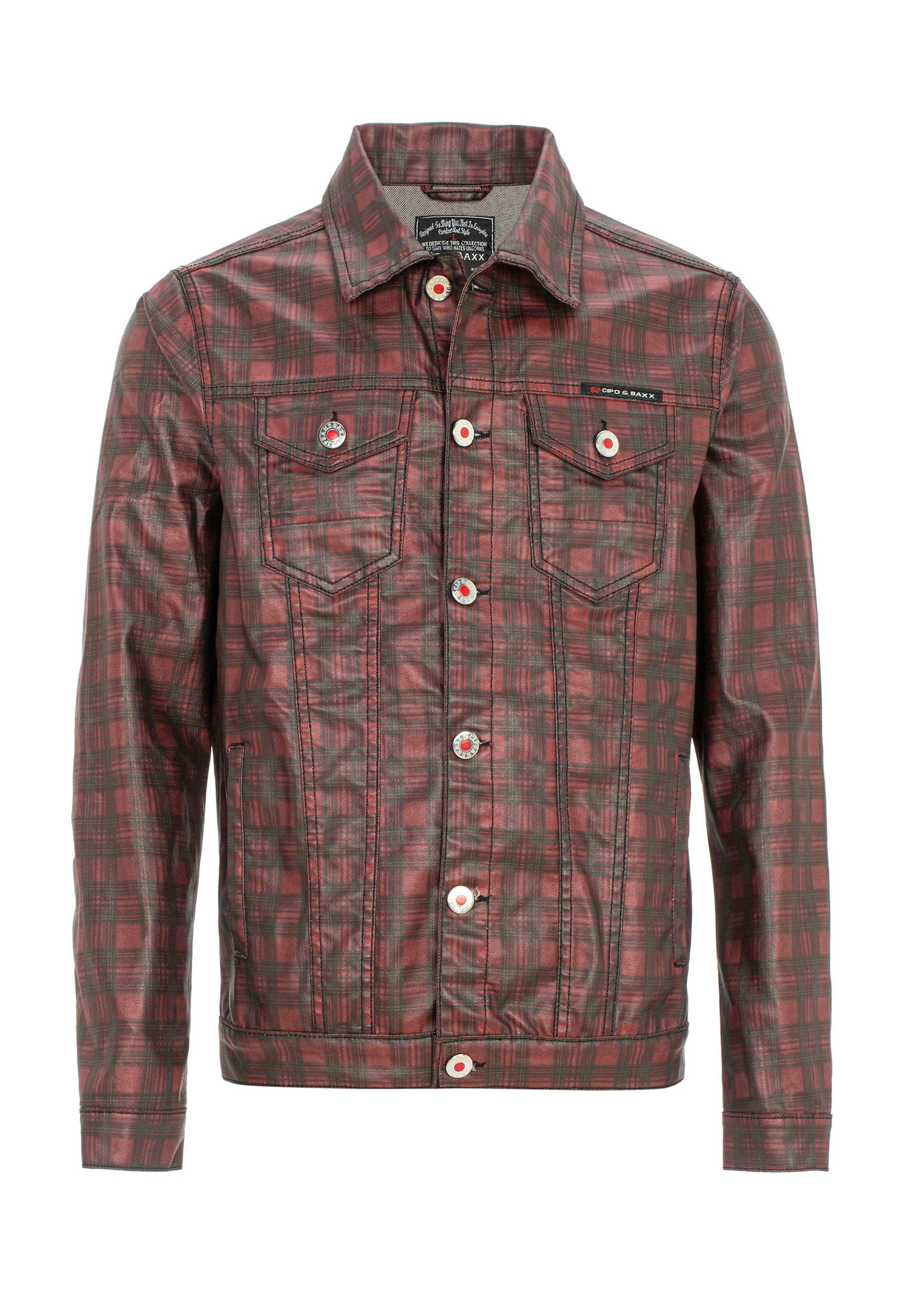 CIPO & BAXX Tussenjas in Rood: voorkant