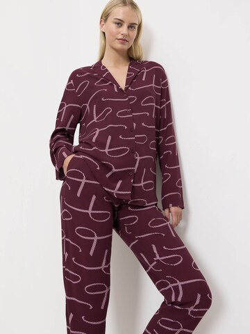 Pyjama ' Boyfriend ' TRIUMPH en rouge