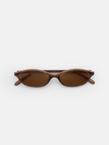 Ochelari de soare de la Pull&Bear pe maro