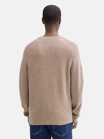 TOM TAILOR Sweater in Brown