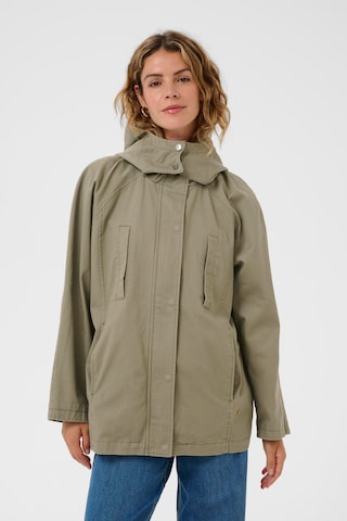 Parka mi-saison 'CRKlasti' Cream en vert : devant